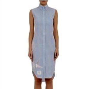 Thom Browne Sleeveless Shirtdress, size 42 IT